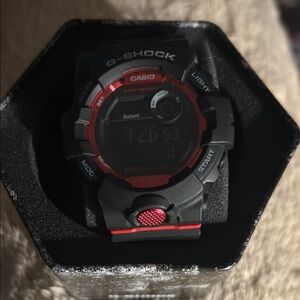 Casio G-Shock Black and Red Watch